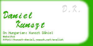 daniel kunszt business card