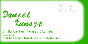 daniel kunszt business card